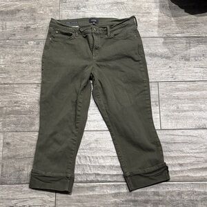 NYDJ Women's Ankle Jeans in Olive Green